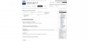 La sécurité privée par le site officiel du Ministère de l’intérieur